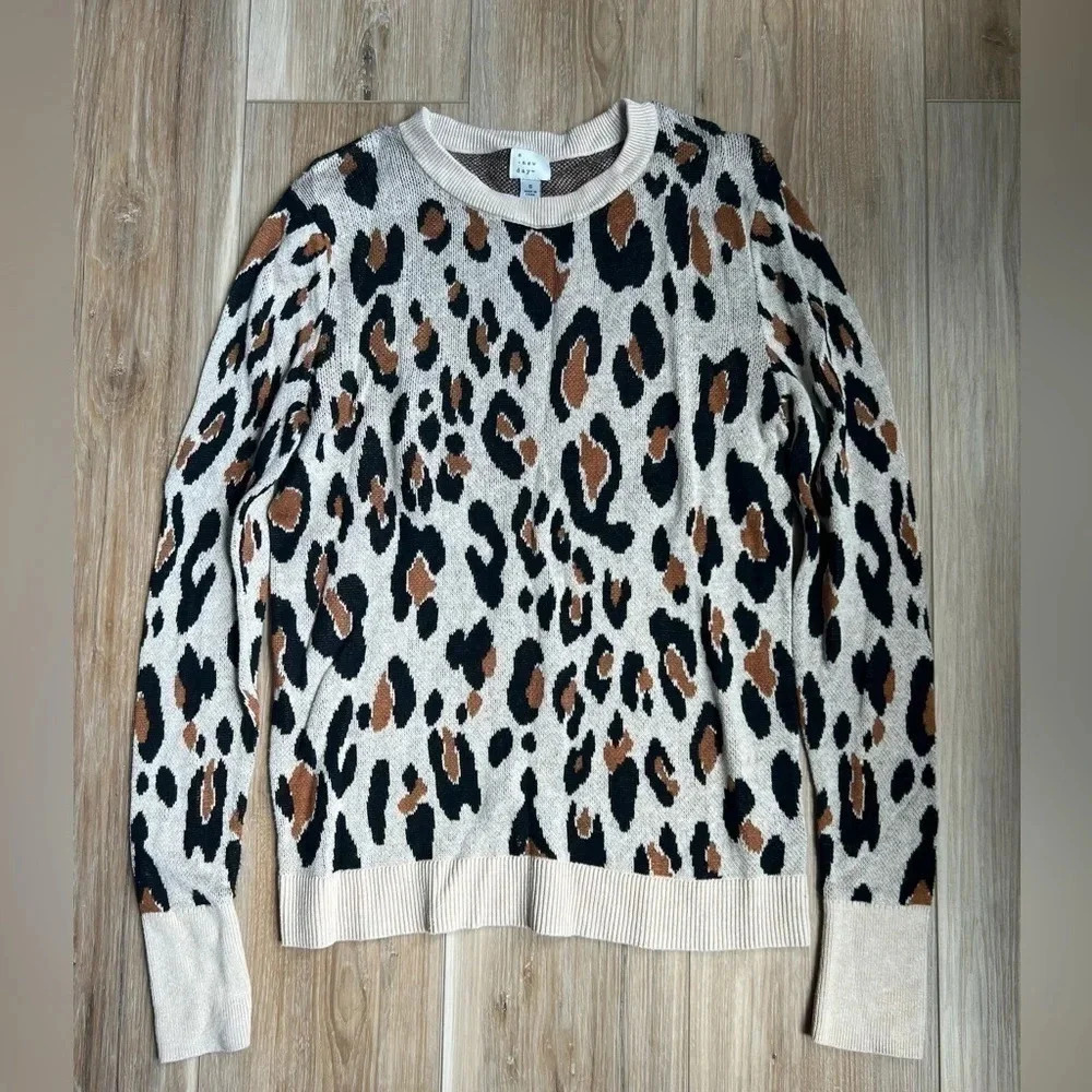 A NEW DAY : leopard print sweater - Picture 1 of 4